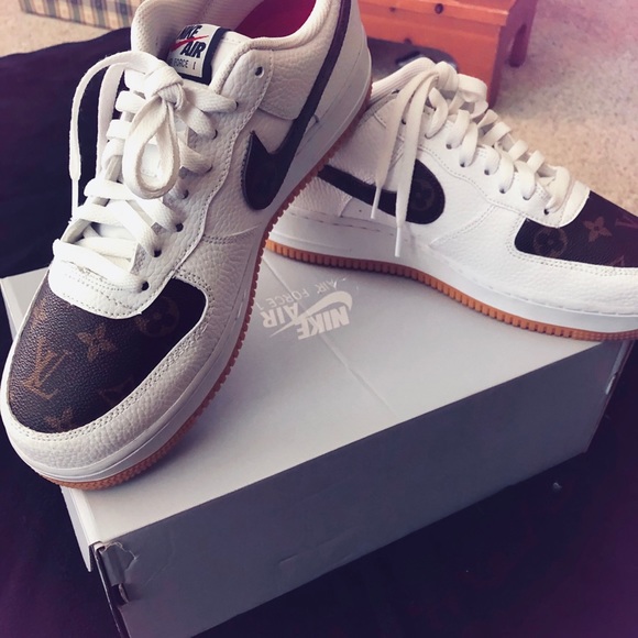 Custom "Obsidian Gum" Nike Air Force 1’s - Picture 3 of 7